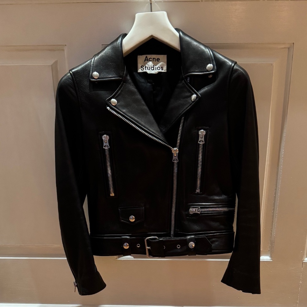 ACNE STUDIOS Belted Leather Jacket - Picture 4 of 16